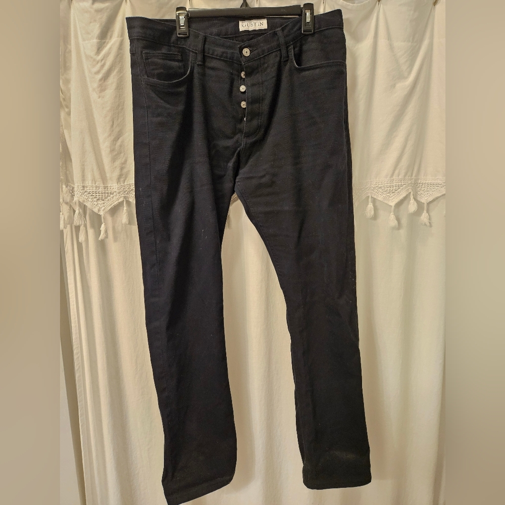 Gustin Black Straight Men's Jeans